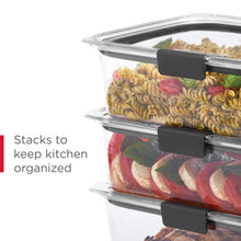 Load image into Gallery viewer, Rubbermaid Brilliance BPA-Free Food Storage Containers with Lids, Airtight Clear Set of 2 (9.6 Cup), Ideal for Lunch, Meal Prep, and Leftovers