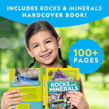 Load image into Gallery viewer, National Geographic Rock Collection Box for Kids – 300 Piece Rock Set with Real Fossils, Gemstones, and Crystals- Includes Absolute Expert: Rocks & Minerals Full-Color Book