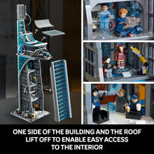 Load image into Gallery viewer, LEGO Marvel Avengers Tower Building Kit, Detailed Recreation of The Iconic HQ Featuring Classic Movie Scenes, 31 Figures and Authentic Accessories, Gift for Marvel Fans and Model-Makers, 76269