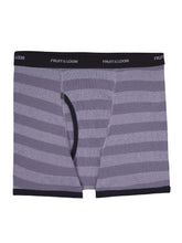 Load image into Gallery viewer, Fruit Of The Loom Mens Cotton Boxer Brief Underwear Traditional Fly Stripes Assorted SM (6-8 Little Kid/Big Kid), Small, Pack of 10