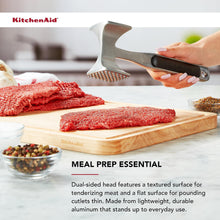 Load image into Gallery viewer, KitchenAid Gourmet Multi Sided Meat Tenderizer for Pounding Meats, Nuts, Shellfish, ect, Hang Hole for Easy Storage, Hand Wash, One Size, Black
