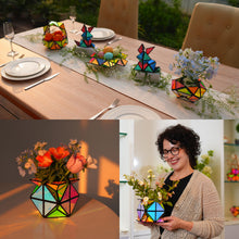 Load image into Gallery viewer, TOSY Magnet Pyramid - 1 Cube Transforms into 1 Billion Shapes, 12 Pieces, 243 Rare Earth Magnets, Glowing, Holographic Magnet Tiles Creative Puzzle STEM/STEAM Toy, Mixed Set