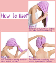 Load image into Gallery viewer, Magic Microfiber Hair Fast Drying Towel