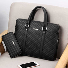 Load image into Gallery viewer, New Double Layers Men's Leather Business Briefcase....