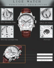 Load image into Gallery viewer, New Men's 2020 Waterproof LIGE Watch....