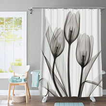 Load image into Gallery viewer, Colorful Tulip Trees Shower Curtain Set....