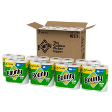 Load image into Gallery viewer, Bounty Paper Towels Quick Size, White, 16 Family Rolls = 40 Regular Rolls
