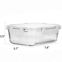 Load image into Gallery viewer, [8-Pack,30 oz]Glass Meal Prep Containers,MCIRCO Glass Food Storage Containers,Airtight Glass lunch Containers with Lids - BPA-Free Microwave, Oven, Freezer and Dishwasher, White
