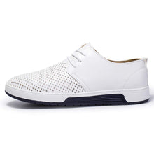Load image into Gallery viewer, ZZHAP Men&#39;s Casual Oxford Shoes Breathable Flat Fashion Sneakers White US 9
