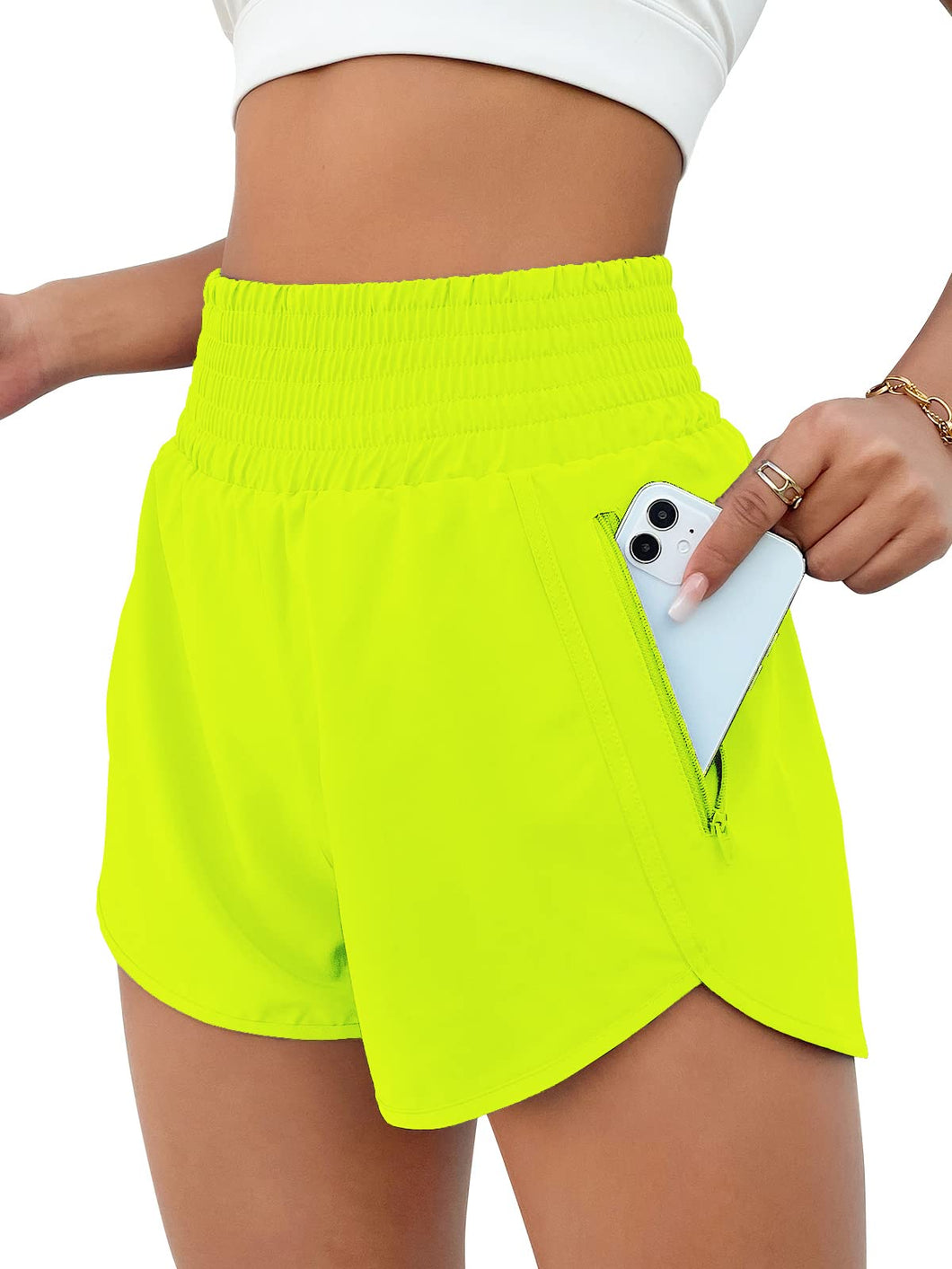 BMJL Women's Athletic Shorts High Waisted Running Short Pocket 2.5