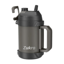 Load image into Gallery viewer, Zukro 1 Gallon Water Jug, One Gallon Large Triple Wall Insulated Metal Jug With Straw and Spout, No Sweat 128 oz Stainless Steel Sport Water Bottle Keeps Cold 48 Hours for Outdoors, Coal
