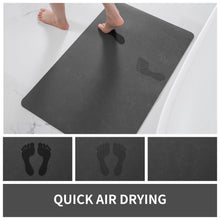 Load image into Gallery viewer, MontVoo Bath Mat Rug for Bathroom-Bathroom Mat Bathroom Rug Non Slip Absorbent Quick Dry Bathmat Shower Mats-Bathroom Floor Mats in Front of Bathtub Sink Washroom Mat Darkgrey 40x60CM
