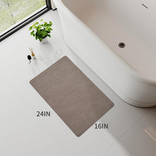 Load image into Gallery viewer, MontVoo Bath Mat Rug for Bathroom-Bathroom Mat Bathroom Rug Non Slip Absorbent Quick Dry Bathmat Shower Mats-Bathroom Floor Mats in Front of Bathtub Sink Washroom Mat Brown 40x60CM
