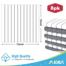 Load image into Gallery viewer, AIDEA Kitchen Towels, Absorbent Dish Cloth for Kitchen, Soft Dish Towels for Home, Multi-Purpose Cloths for Household Cleaning and Drying-8PK, 12”x12”
