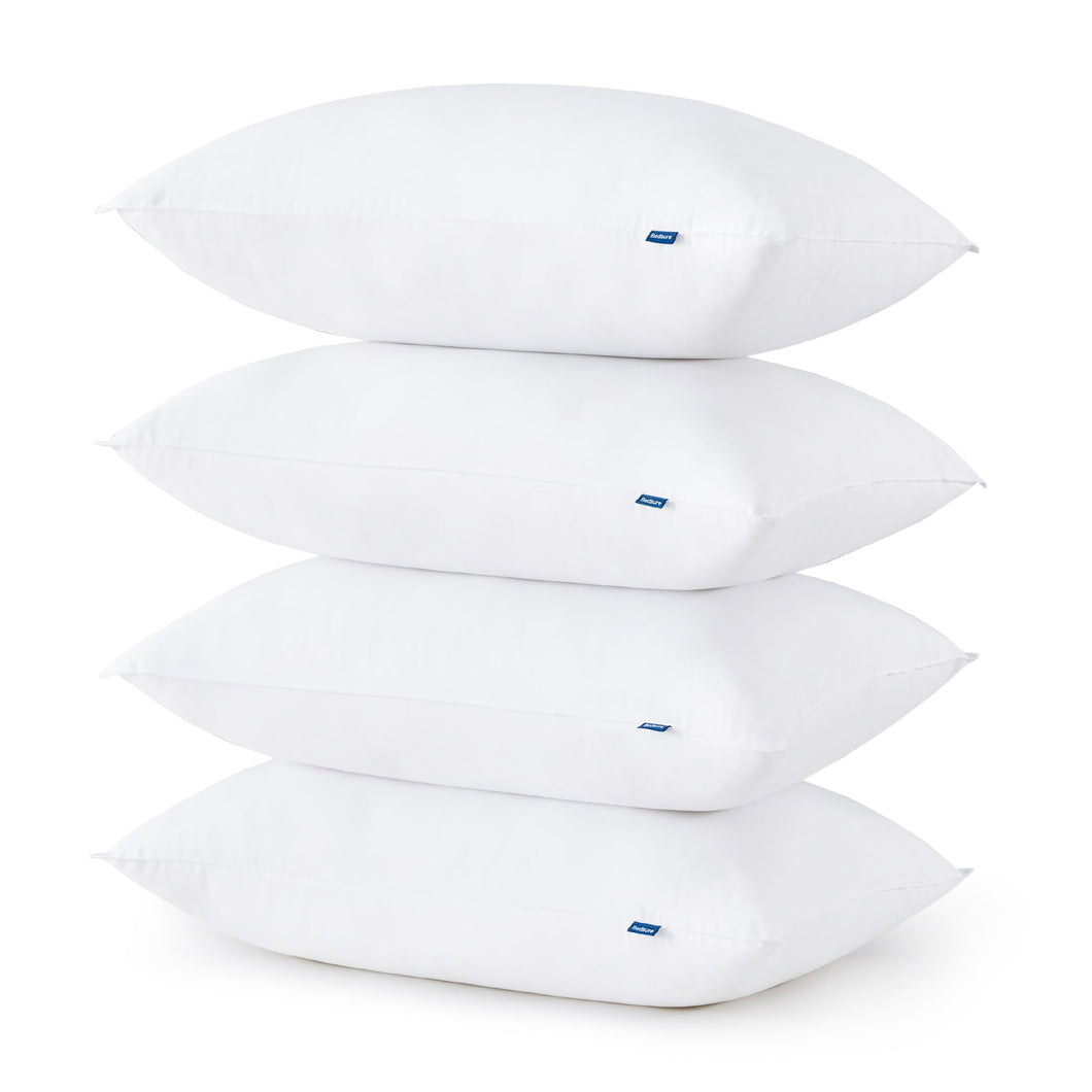Bedsure Soft Pillows Standard Size Set of 4 - Standard Size Bed Pillows 4 Pack for Sleeping, Soft and Supportive, Hotel Quality, Original Down Alternative Filling for Side, Back Sleepers