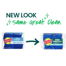 Load image into Gallery viewer, Scotch-Brite Zero Scratch Scrub Sponge, 6 Kitchen Sponges for Cleaning Around the Home, Bathroom &amp; More, Scratch-free Dish Scrubber, Multi-surface Safe, Best for Nonstick Pots and Pans
