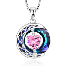 Load image into Gallery viewer, LIANYU Necklace for Women Sapphire Necklace Gifts for Wife Christmas Birthday Valentine Anniversary-Oct
