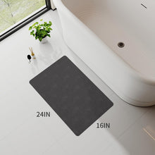 Load image into Gallery viewer, MontVoo Bath Mat Rug for Bathroom-Bathroom Mat Bathroom Rug Non Slip Absorbent Quick Dry Bathmat Shower Mats-Bathroom Floor Mats in Front of Bathtub Sink Washroom Mat Darkgrey 40x60CM
