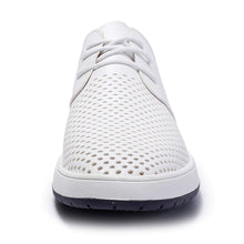 Load image into Gallery viewer, ZZHAP Men&#39;s Casual Oxford Shoes Breathable Flat Fashion Sneakers White US 9
