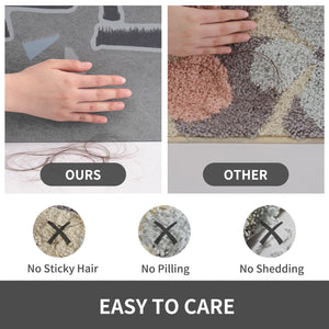 MontVoo Bath Mat Rug for Bathroom-Cute Darkgrey Letter Bathroom Mat Bathroom Rug Non Slip Absorbent Quick Dry Bathmat Shower Mats in Front of Bathtub Sink Washroom Mat Grey 50x80CM