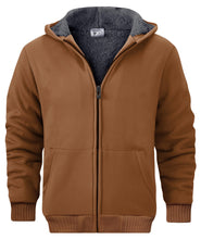 Load image into Gallery viewer, SECOOD Kids Hoodie Fleece Jacket Warm Sherpa Lined Zip Up Hooded Sweatshirt Soft Winter Coat Boys Girls School Outerwear
