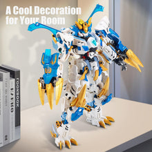 Load image into Gallery viewer, TIALLOW Mech Building Blocks Action Figure Toys, 2in1 White Tiger Transforming Robot Building Set, Converts to Tiger Model, for Adults Kids Boys Ages 8+（515 Pieces） (White Tiger)
