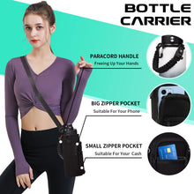 Load image into Gallery viewer, 32OZ Water Bottle with Straw &amp; Strap, BPA Free Insulated Water Bottle Keeps Cold 48H Hot 24H, Double-Wall Sport Water Bottle with Sleeve Carrier, Stainless Steel Bottle for Kids Men Woman Xmas Gift
