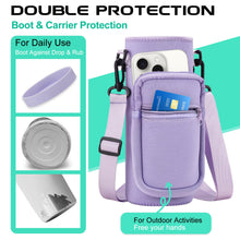 Load image into Gallery viewer, 40 oz Water Bottle with Straw - Insulated Vacuum Water Flask with Straw &amp; Auto Spout Lid, Paracord Handle &amp; Carrying Pouch, Keep Cold 48H Hot 24H, Sweat-Proof Thermal Water Jug with Strap for Hiking
