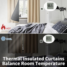 Load image into Gallery viewer, BGment Thermal Insulated 100% Blackout Curtains for Bedroom with Black Liner, Double Layer Full Room Darkening Noise Reducing Rod Pocket Curtain (52 x 63 Inch, Beige, 2 Panels)
