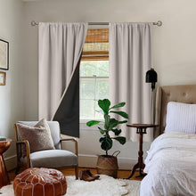 Load image into Gallery viewer, BGment Camel Blackout Curtains for Bedroom 63 Inch Length 2 Panels Set, Thermal Insulated Full Room Darkening Noise Canceling Living Room Curtains with Rod Pocket, Each Panel 52 Inch Wide, Cashmere
