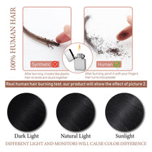 Load image into Gallery viewer, Black Clip in Hair Extension Real Human Hair 20 Inch Remy Hair Extensions Clip ins Real Human Hair for Women 80g/5pcs Straight Human Hair Extensions Double Weft
