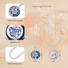 Load image into Gallery viewer, LIANYU Necklace for Women Sapphire Necklace Gifts for Wife Christmas Birthday Valentine Anniversary-Jun
