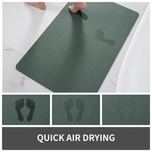 Load image into Gallery viewer, MontVoo Bath Mat Rug for Bathroom-Bathroom Mat Bathroom Rug Non Slip Absorbent Quick Dry Bathmat Shower Mats-Bathroom Floor Mats in Front of Bathtub Sink Washroom Mat Olive Green 40x60CM
