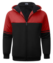 Load image into Gallery viewer, SECOOD Kids Hoodie Fleece Jacket Warm Sherpa Lined Zip Up Hooded Sweatshirt Soft Winter Coat Boys Girls School Outerwear D Red
