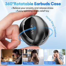 Load image into Gallery viewer, 2 in 1 Clip on Open Ear Headphones Wireless Earbuds, 0 Delay Bluetooth 6.0, Ultra-Long 140H Play, Auto L-R Recognition Touch Control, Hybrid Noise Reduction for Work Fitness Daily Use, Ctbuds Black
