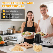 Load image into Gallery viewer, TURNRISE Electric Chicken Shredder Tool: 250W Multifunctional Press-to-Operate Meat Shredder Tool with Large Capacity - Meat Grinder for Chicken Breast, Meats, Fruits, Vegetables, Nuts (Black)
