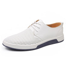 Load image into Gallery viewer, ZZHAP Men&#39;s Casual Oxford Shoes Breathable Flat Fashion Sneakers White US 9

