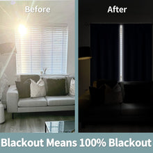 Load image into Gallery viewer, BGment Navy Blue Black-Out 63 Inch Length Curtains for Bedroom Windows with Black Liner, Double Layer Thermal Curtains Room Darkening Curtains with Rod Pocket (52 x 63 Inch, Navy Blue, 2 Panels)
