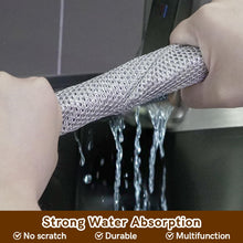 Load image into Gallery viewer, puretor 12Pcs New Upgrade 2-LayerNonScratch Wire Dishcloth, WireDishwashing Rag, Non-Scratch Wire DishwashingRagsfor Wet and Dry, Kitchen Cleaning Dish Ragsfor Cookware,Sinks, Dishes,Stove
