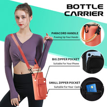 Load image into Gallery viewer, 40 oz Stainless Steel Water Bottles with Straw and Auto Spout Lids, Wide Mouth Metal Thermo Bottles for Gym, Leak Proof &amp; BPA-Free Water Flask Jug with Paracord Handle &amp; Carrier Bag with Strap
