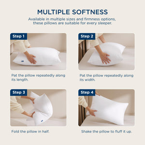 Bedsure Soft Pillows Queen Size, Set of 4 - Fluffy Bed Pillows 4 Pack for Sleeping, Soft and Supportive, Hotel Quality, Original Down Alternative Filling for Side, Back Sleepers