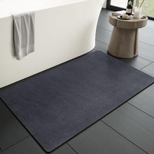 Load image into Gallery viewer, MontVoo Bath Mat Rug for Bathroom-Bathroom Mat Bathroom Rug Non Slip Absorbent Quick Dry Bathmat Shower Mats-Bathroom Floor Mats in Front of Bathtub Sink Washroom Mat Navyblue 40x60CM
