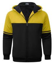 Load image into Gallery viewer, SECOOD Kids Hoodie Fleece Jacket Warm Sherpa Lined Zip Up Hooded Sweatshirt Soft Winter Coat Boys Girls School Outerwear D Yellow
