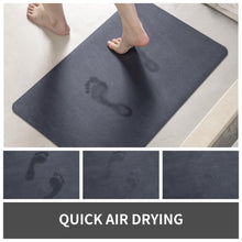 Load image into Gallery viewer, MontVoo Bath Mat Rug for Bathroom-Bathroom Mat Bathroom Rug Non Slip Absorbent Quick Dry Bathmat Shower Mats-Bathroom Floor Mats in Front of Bathtub Sink Washroom Mat Navyblue 40x60CM
