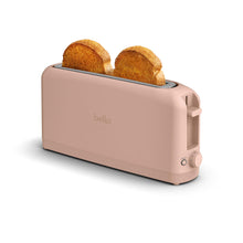 Load image into Gallery viewer, bella 2 Slice Slim Toaster, Fits-anywhere™ Kitchenware, 6 Setting Shade Control with Reheat &amp; Cancel Buttons, Fits sourdough, 10” Long Slot, Anti Jam &amp; Auto Shutoff, 900 Watt, Blossom
