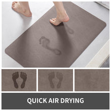 Load image into Gallery viewer, MontVoo Bath Mat Rug for Bathroom-Bathroom Mat Bathroom Rug Non Slip Absorbent Quick Dry Bathmat Shower Mats-Bathroom Floor Mats in Front of Bathtub Sink Washroom Mat Brown 40x60CM
