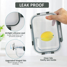 Load image into Gallery viewer, [8-Pack,30 oz]Glass Meal Prep Containers,Glass Food Storage Containers,Airtight Glass lunch Containers with Lids - Microwave, Oven, Freezer and Dishwasher
