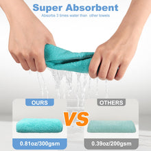 Load image into Gallery viewer, TIVERAIN 10pcs New Upgrade 2-Layer Microfiber Wire Dishcloth,Non-Scratch Wire Dishwashing Rags for Wet and Dry,Metal Scrubbers, Kitchen Miracle Cleaning Dish Rags for Cookware,Sinks, Dishes,Stove,Blue
