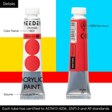 Load image into Gallery viewer, MEEDEN Heavy Body Acrylic Paint Sets, 100 Colors Art Paint Tubes, Non-toxic 0.41 fl Oz /12ml Acrylic Paints for Adults, Beginners
