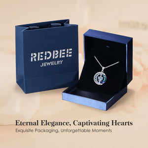 LIANYU Necklace for Women Sapphire Necklace Gifts for Wife Christmas Birthday Valentine Anniversary-Jun